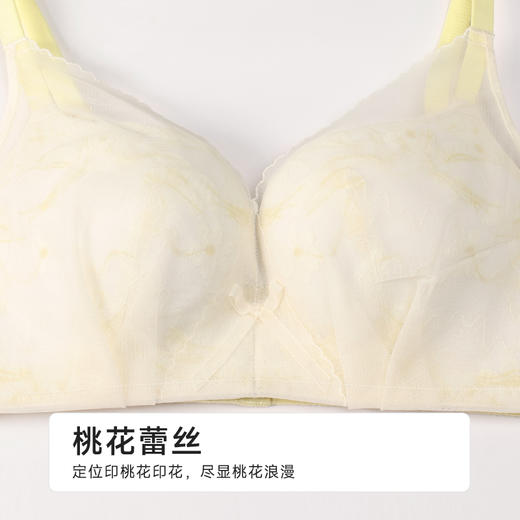 都市丽人自然舒适B杯常规内衣薄锁边树脂胶圈常规文胸LBH2M3 商品图5