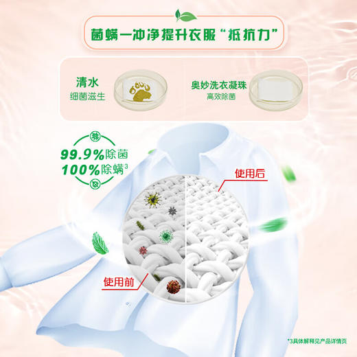 奥妙自然工坊白茶除菌洗衣凝珠400G 商品图6
