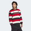 Adidas阿迪达斯CNY STRIPE SWEATSHIRT 蛇年情侣款法式毛圈布撞色运动宽松卫衣套头衫JZ4201 商品缩略图0