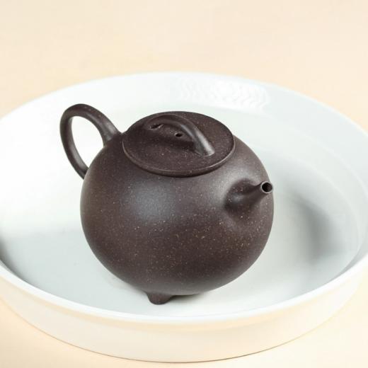 圆瓢 宜兴原矿紫砂 小品壶慢生活 泡茶壶 生活美学茶器 色泽效果细腻而丰富 商品图1