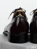 手工固特异法国小牛皮凿子头三角V型琴底手工擦色咖啡色布洛克牛津鞋（Corthay楦型） 商品缩略图6