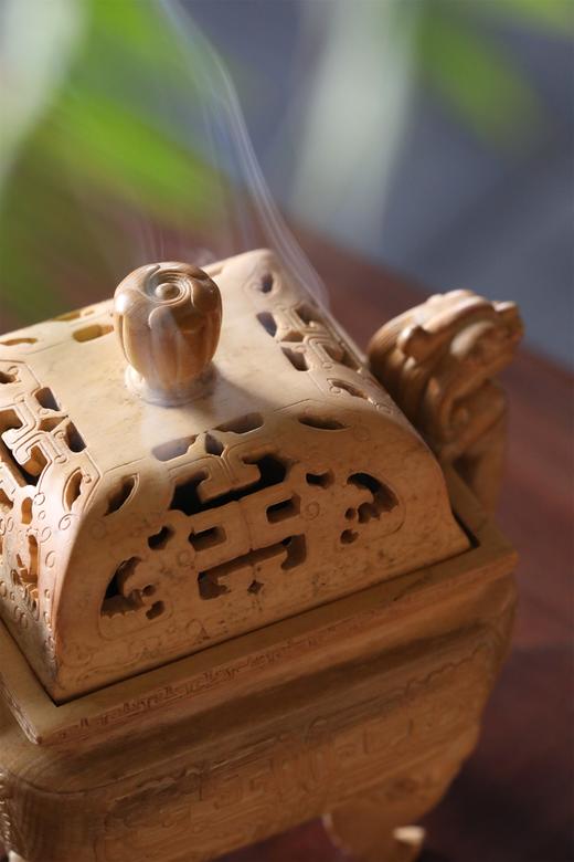 赤龙香炉°黄杨木 商品图8