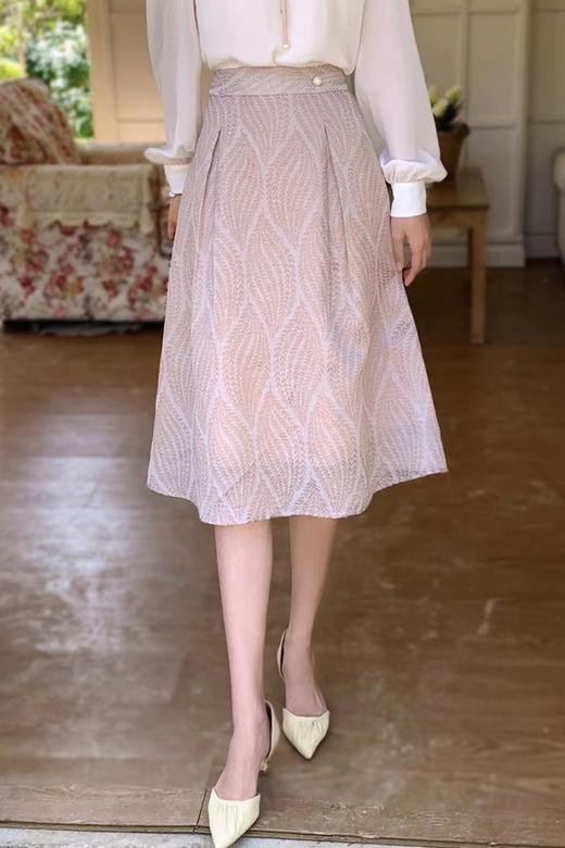 Le Malene 优雅知性肌理感高腰半裙 17922 商品图0
