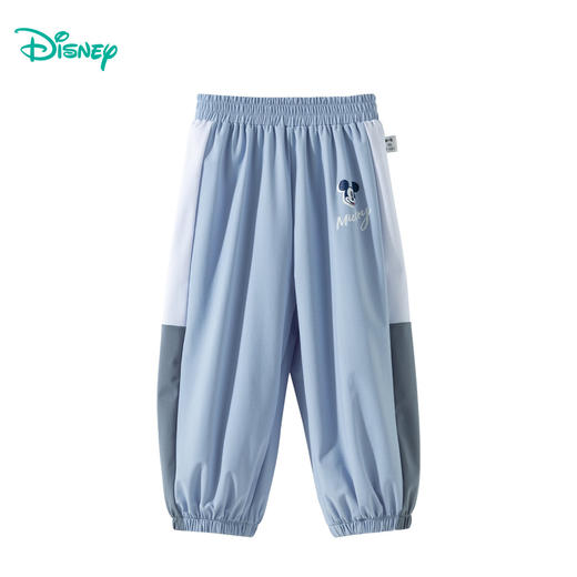 迪士尼2025春夏季新款男童米奇印花防蚊裤宽松透气速干运动裤休闲裤ZD2EK009 商品图10