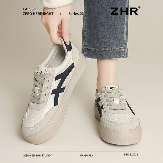 ZHR则则2025春季复古休闲德训鞋女增高轻便耐磨透气时尚运动鞋女 商品图6