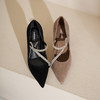 Westory2025年春季尖头高跟玛丽珍通勤宴会浅口单鞋S25AE58491 商品缩略图0