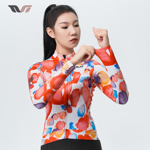 洛克兄弟TVI系列女款骑行服长袖上衣保暖防风公路自行车服秋冬季 商品图3