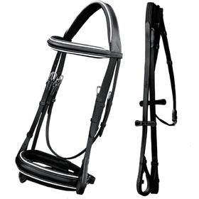 舞步水勒缰绳牛皮水勒缰马术用品骑马1084QS