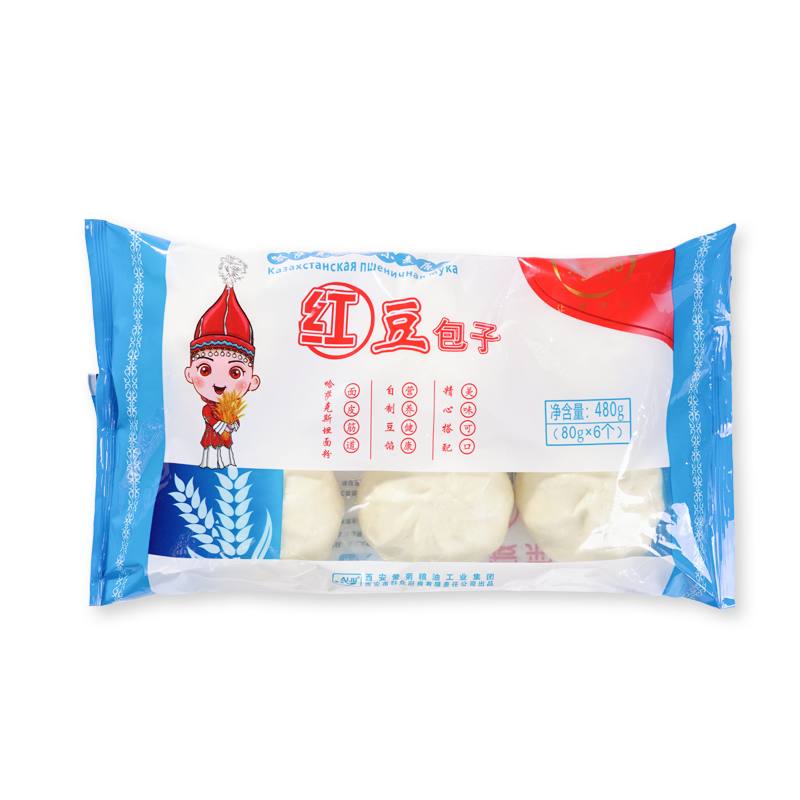 红豆包子80g*6