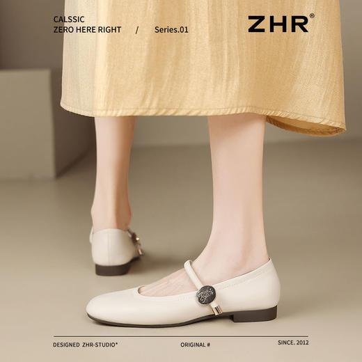 ZHR则则巴恩风平底玛丽珍鞋女2025新款软底豆豆鞋不累脚超软单鞋 商品图8