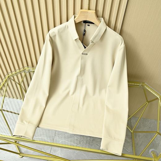 ZEGNA 杰尼亚2025春季新款Z系列男士v领休闲商务长袖POLO衫！ 商品图7