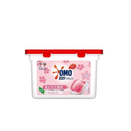 奥妙自然工坊樱花甜香柔护洗衣凝珠400G 商品图0