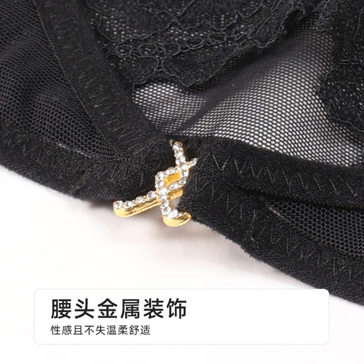 都市丽人薄透丝滑蕾丝网布系列蕾丝三角裤LKH3A8 商品图4