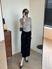 喜鹊竹叶直筒微A显瘦知性优雅丝绒半裙 商品缩略图8