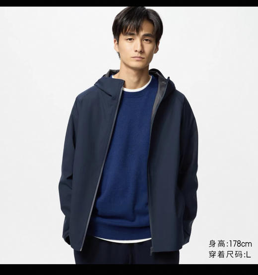 越产元单！U.N.Q b1ocktech连帽薄款冲锋衣外套 WT843 商品图1