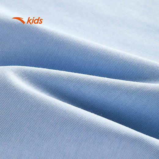 安踏儿童男大童圆领短T2025夏透气亲肤针织短袖T恤衫352528133 商品图8