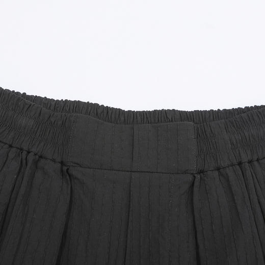 谜底休闲裤女2025夏季新品通勤造型感大廓形哈伦九分裤252MK0680 商品图3