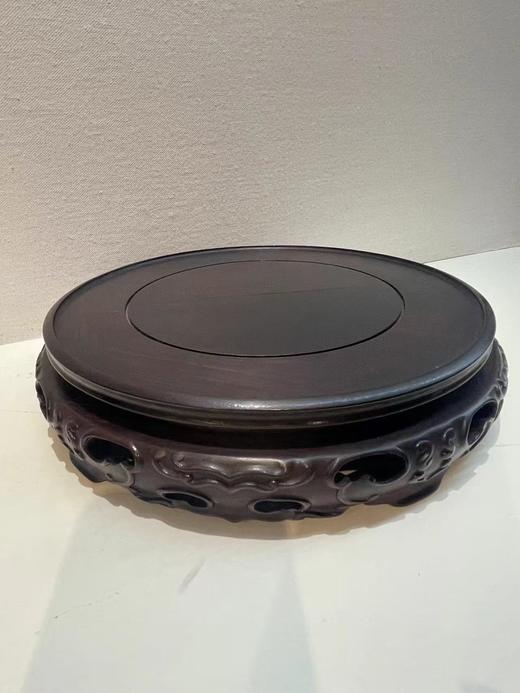 旋转如意酸枝底座23*23*5cm 商品图0