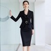 IWY/春秋高端黑色西装半裙职业套装显瘦干练时尚气质总裁范美容院工装CS2170 商品缩略图0