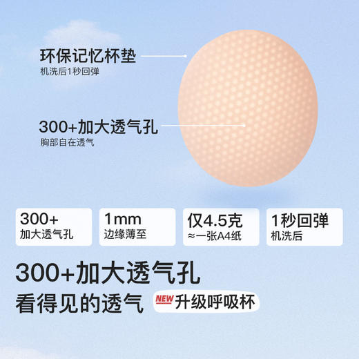 9-15岁 小熊提花透气网孔内衣 | ubras旗下likeuu 少女发育期 小熊提花透气网孔内衣 更懂少女心  透气好打理 商品图4