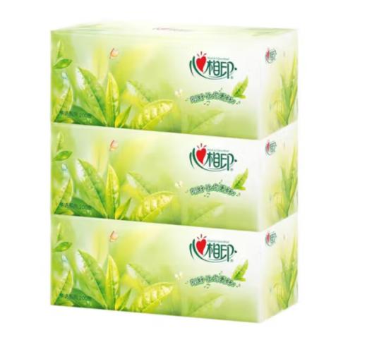 【仅供集采】心相印抽纸宽幅系列H200茶语纸巾2层200抽6盒家用盒装面巾纸餐巾办公用 茶语硬盒 2层 200抽*36盒/箱 商品图0