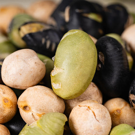 新边界新疆粗粮薄盐干炒三色豆400g 高蛋白鹰嘴豆黑豆青豆即食非油炸 商品图3