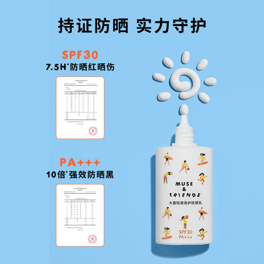 MUSE&FRIENDS | 大童清透倍护防晒乳(30ml)+防晒硅胶配饰-组合 5-12岁 商品图3