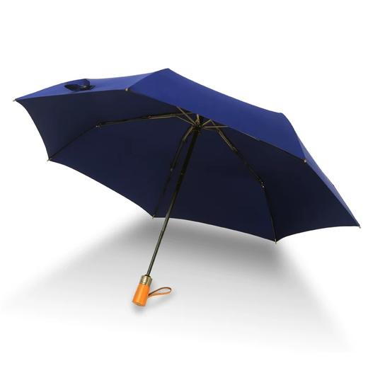 立减10元 | 紫丁香男士”不会湿“三折纳米伞 “哈瓦那”系列 全自动 7骨 木手柄 58cm 商品图1