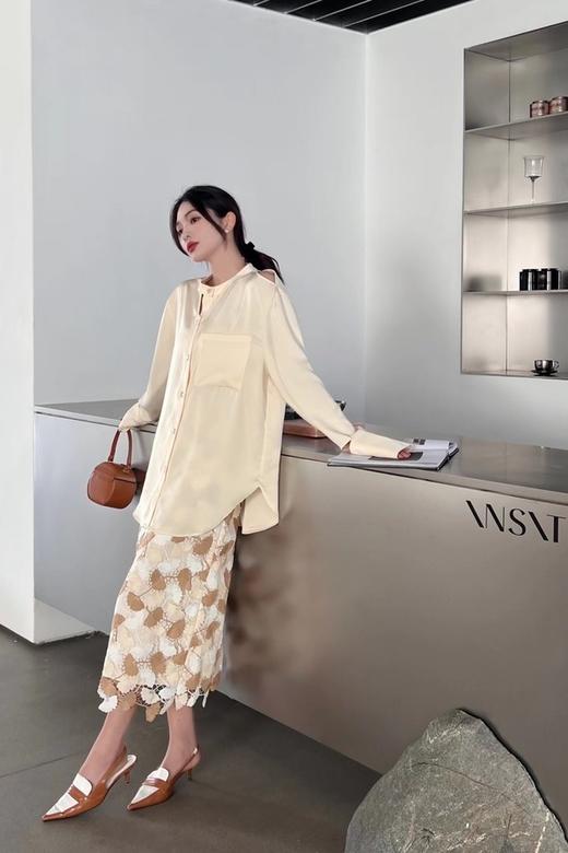 Le Malene 蕾丝镂空包臀半裙 17982 商品图1