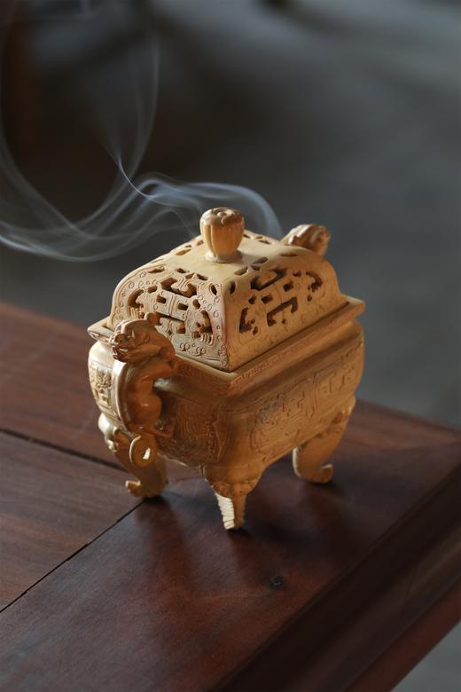 赤龙香炉°黄杨木 商品图5