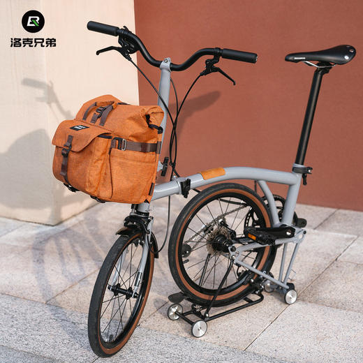 洛克兄弟小布车复古车头包折叠自行车前包车把包城市通勤骑行背包 商品图0