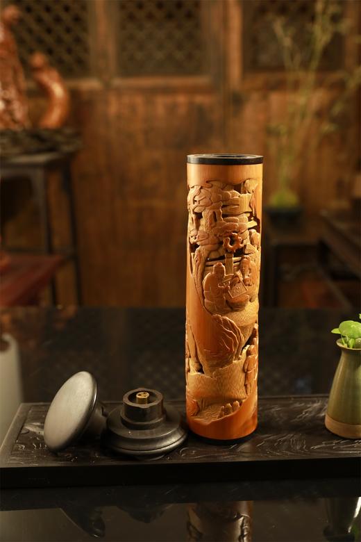 东山报捷°竹香筒25*6cm 商品图7