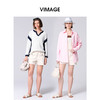 VIMAGE纬漫纪高腰休闲简约直筒短裤2025夏季新款V2305929 商品缩略图1