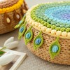 苏苏姐家孔雀羽坐垫手工diy编织钩针毛线团自制坐垫材料包 商品缩略图1