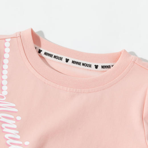 迪士尼【甜心米妮凉感T恤】25夏季新款女童舒适凉感短袖运动休闲T恤ZD2ES024* 商品图14