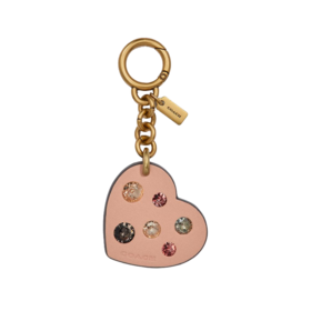 192643376007 COACH 蔻驰 女士粉色爱心手袋挂件