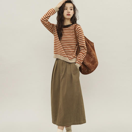 【我的人生套装‼️】一套➖💰10❗王炸配色❗开春必穿的橘色羊毛针织衫➕卡其套装❗大网店一套💰600，咱家零头的价格，给大家更好的品质👍 商品图1