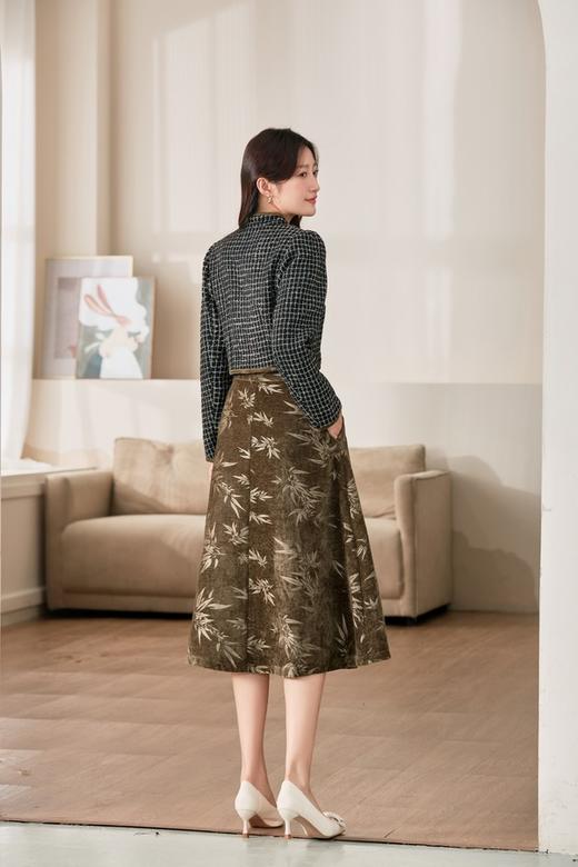 Le Malene 气质新中式印花盘扣外套半裙套装 19534 商品图6