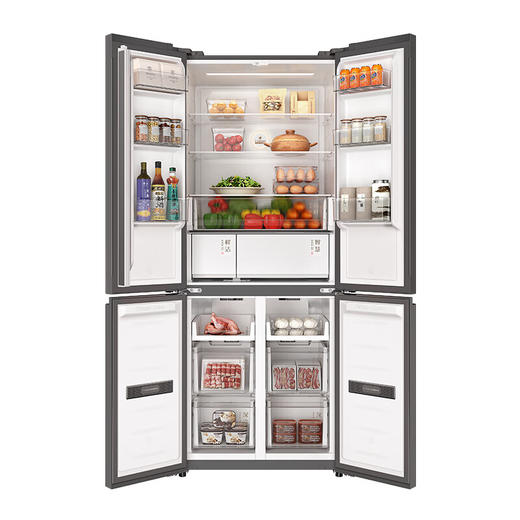 TCL481升十字门零嵌冰箱__多点离子净味_-40晶态膜锁鲜_小厨房大体积R481P10-UQ（线下同款） 商品图3