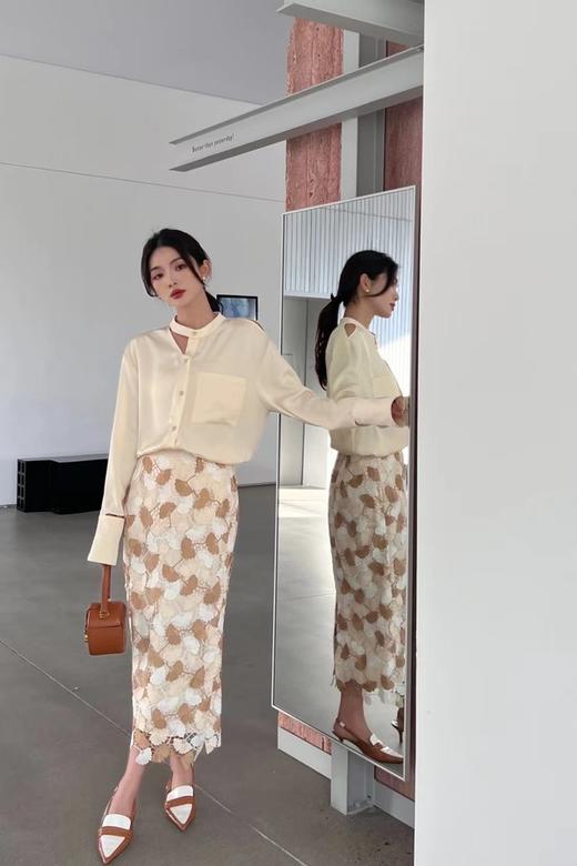 Le Malene 蕾丝镂空包臀半裙 17982 商品图0