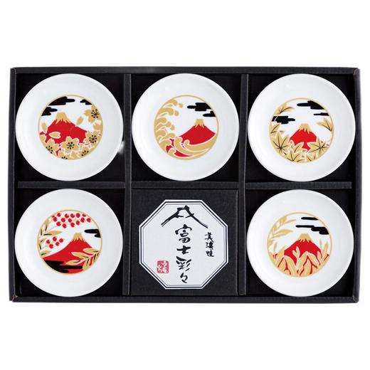 日本进口西庵窑富士彩小碟套装 商品图0