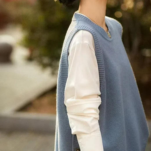 哥D同厂羊毛针织马甲，早春叠穿百搭神器，谁穿谁显气质（3-5天发货） 商品图4