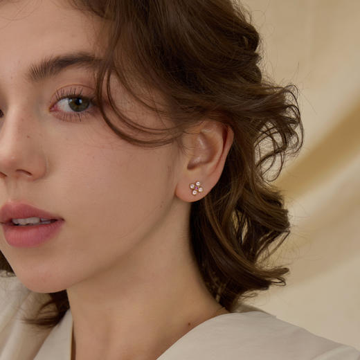 ARSIS银饰｜秘密花园系列 四叶草耳钉 商品图5