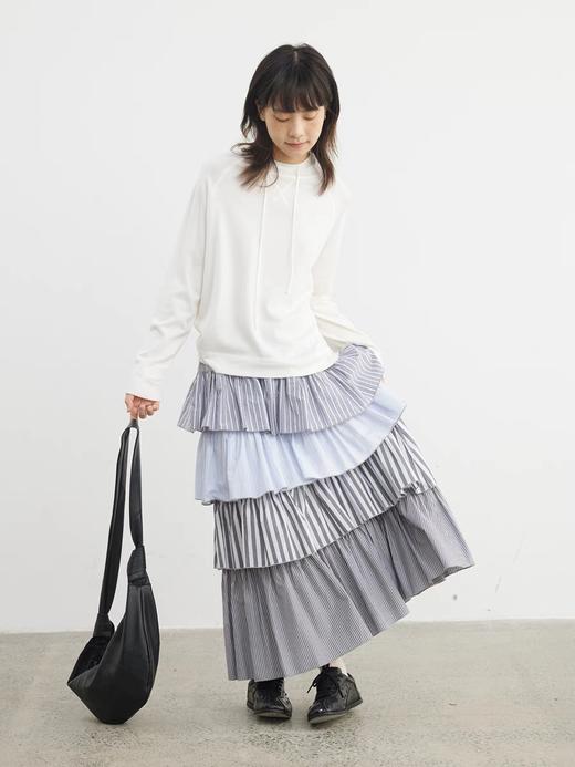 步履不停/5A41141C/拼接条纹蛋糕裙 商品图2