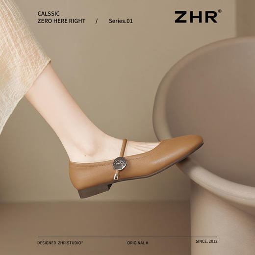 ZHR则则巴恩风平底玛丽珍鞋女2025新款软底豆豆鞋不累脚超软单鞋 商品图5