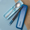 【6F】多样屋可折叠筷子便携式餐具旅行筷子盒合金套装筷子勺子套装上班族学生餐具一人食家用外带筷子单人装 浩天安心便携勺筷二件套 商品缩略图6