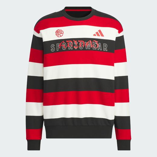 Adidas阿迪达斯CNY STRIPE SWEATSHIRT 蛇年情侣款法式毛圈布撞色运动宽松卫衣套头衫JZ4201 商品图6