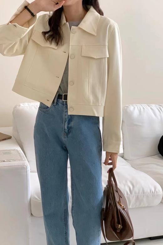 LNNNS 白色工装口袋短款外套 19561 商品图1