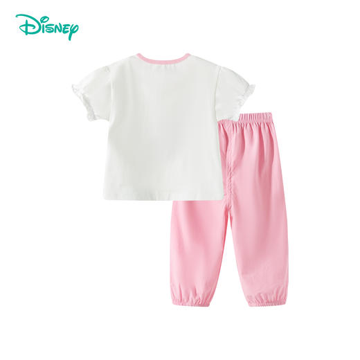 迪士尼【米妮凉感套装】25春夏新款花边袖冰感T恤短袖透气速干防蚊裤ZD2ET005 商品图5