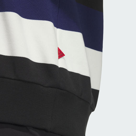 Adidas阿迪达斯CNY STRIPE SWEATSHIRT 蛇年情侣款法式毛圈布撞色运动宽松卫衣套头衫圆领卫衣JZ4200 商品图2
